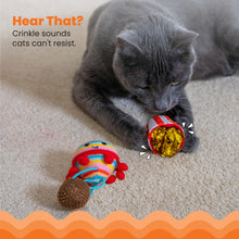 Load image into Gallery viewer, Catnip Pawrty Cat Toy 3 Pack