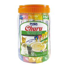 Load image into Gallery viewer, Churu Purees Cat Treats Variety Pack (Tuna & Chicken) 50 pack