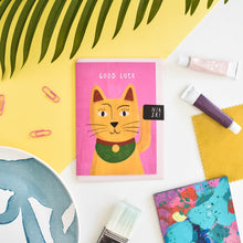 Load image into Gallery viewer, Good Luck Cat Card