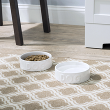 Load image into Gallery viewer, Classic Dog White Bowl - WAGSUP