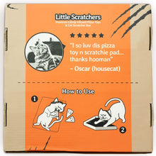 Load image into Gallery viewer, 6 Pizza Catnip Toys & Cat Scratcher Box