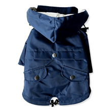 Load image into Gallery viewer, Navy Raincoat