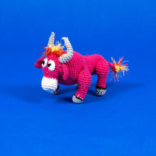 Load image into Gallery viewer, Hand Crochet Bull