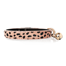 Load image into Gallery viewer, Leopard Leather Cat Collar (30cm)