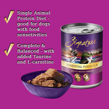 Load image into Gallery viewer, Limited Ingredient Grain Free Zssentials Dog Can Food 13oz