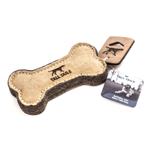 Load image into Gallery viewer, Natural Leather & Wool Bone Toy