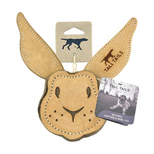 Load image into Gallery viewer, Natural Leather & Wool Scrappy Rabbit Toy 4"