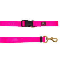 Load image into Gallery viewer, Neon Pink Leash Adjustable 4ft-7ft