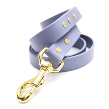 Load image into Gallery viewer, WaterProof Leather Alternative Dog Leash (Grey 6ft 5/8")