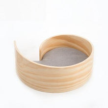 Load image into Gallery viewer, Wooden Pet Spiral Bed