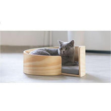 Load image into Gallery viewer, Wooden Pet Spiral Bed