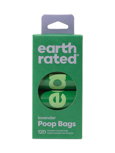 120 Poop Bags, 8 Refill Rolls | Unscented & Lavender Scented