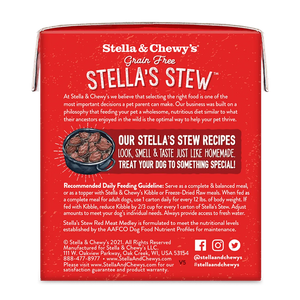 Stella's Stews Cage-Free Red Meat Medley Wet Dog Food 11oz