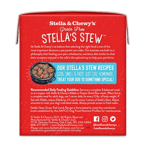 Stella's Stews Grass-Fed Lamb Recipe Wet Dog Food 11oz
