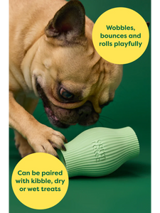 Treat Toy Green Rubber