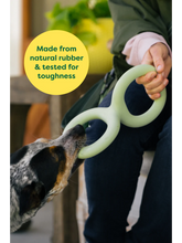 Load image into Gallery viewer, Tug Toy Green Rubber
