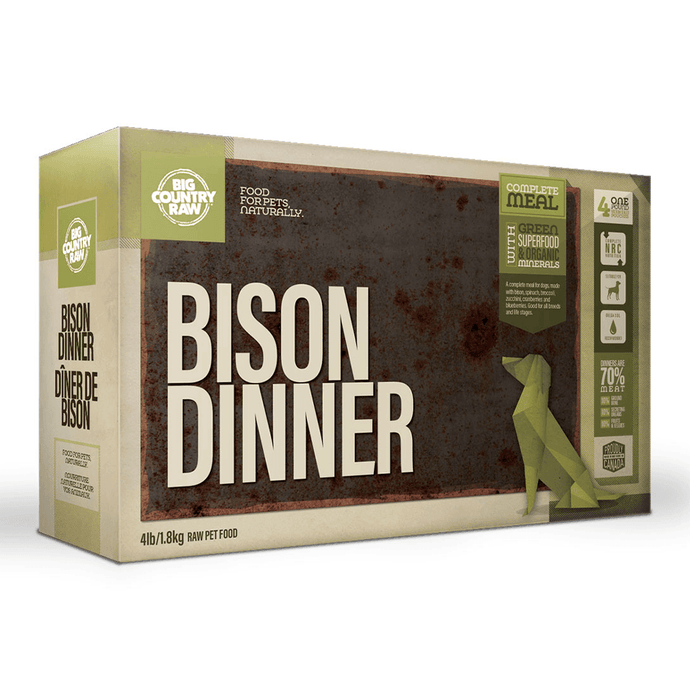 Bison Dinner Carton 4lb - WAGSUP