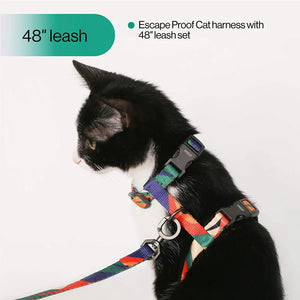 Cat Harness and Leash Set (Blue)