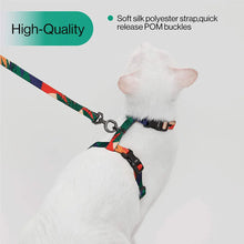 Load image into Gallery viewer, Cat Harness and Leash Set (Black and White Stripes)
