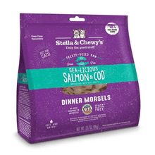 Load image into Gallery viewer, Sea-Licious Salmon&amp;Cod Dinner 9oz
