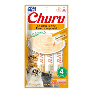 Churu Purees Cat Treats (Chicken) 4 pack