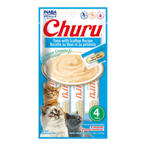 Churu Purees Cat Treats (Tuna & Scallop) 4 pack