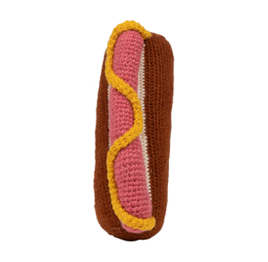 Hand Knit Hotdog - WAGSUP