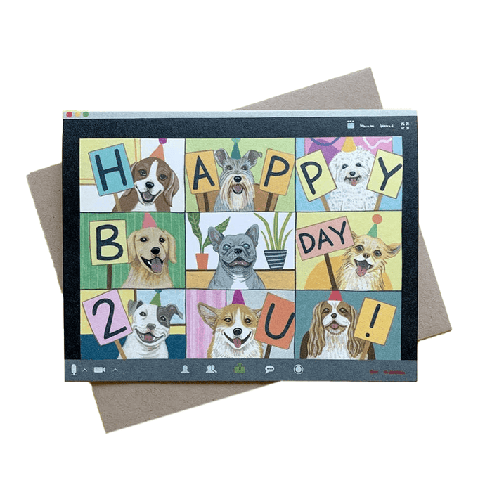 Dog Birthday Zoom Card