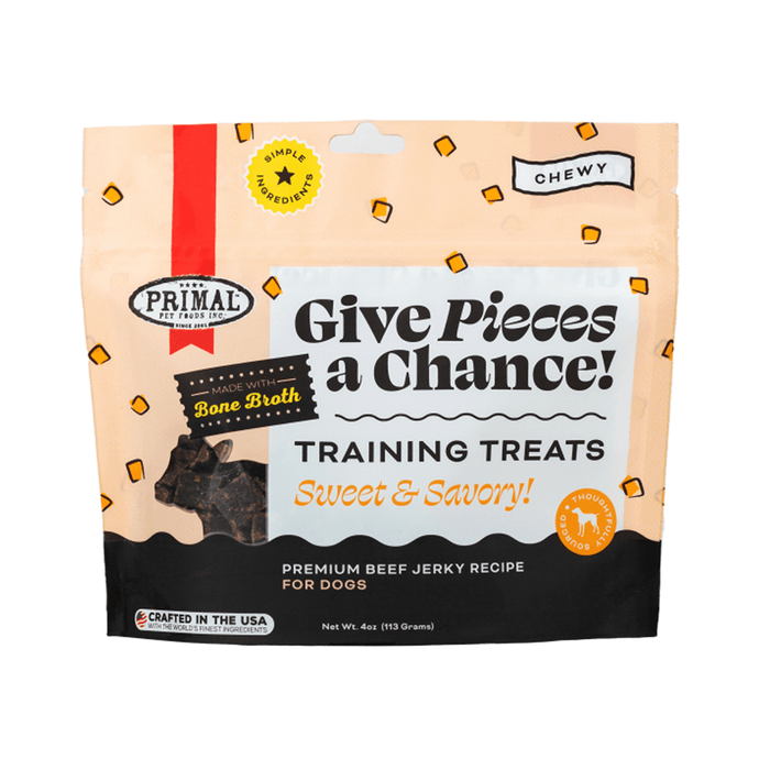 Give Pieces A Chance Beef with Broth Training Dog Treat 4oz
