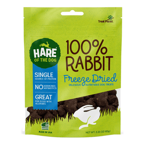Hare of the Dog™ 100% Freeze-Dried Rabbit Dog Treat 2.25oz