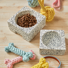 Load image into Gallery viewer, Modern Terrazzo Concrete Pet Bowl
