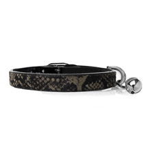 Load image into Gallery viewer, Iguania Kaki Leather Cat Collar (30cm)
