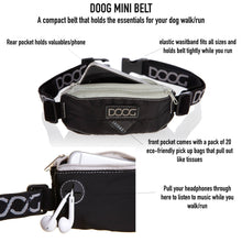Load image into Gallery viewer, Mini Running Belt (Black &amp; Nylon)
