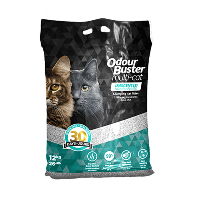 Odour Buster Multi-Cat Clumping Litter 12kg