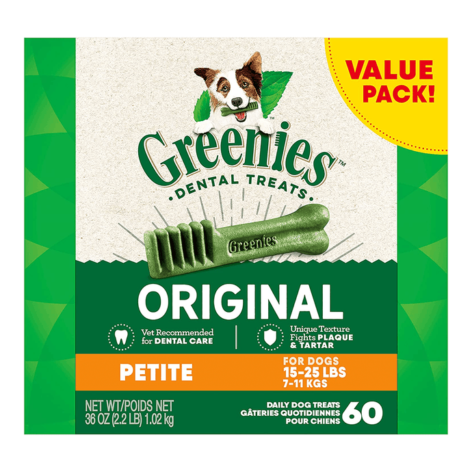 Original Dog Dental Treats Value Size Tub 36oz