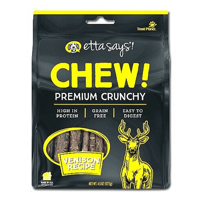Premium Crunchy Venison Chew Dog Treat 4.5oz