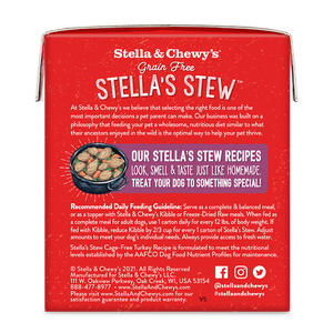 Stella's Stews Cage-Free Turkey Recipe Wet Dog Food 11oz