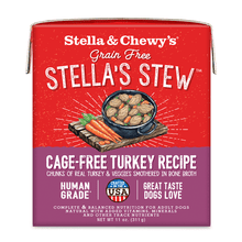 Load image into Gallery viewer, Stella&#39;s Stews Cage-Free Turkey Recipe Wet Dog Food 11oz
