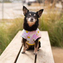 Load image into Gallery viewer, UV Reveal Tie Dye Smiley Follow Me Tee
