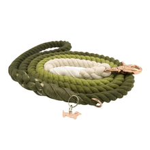 Load image into Gallery viewer, Rope Leash (Ombre Olive)
